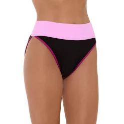 Women's Freshwater Print Banded High-Leg Swim Bottoms -Free the Roses shop 5174048 Bloc Party