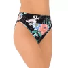Women's Freshwater Print Banded High-Leg Swim Bottoms