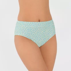 Women's Freshwater High-Waist Swim Bottoms -Free the Roses shop 5178071 Spot Aqua