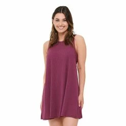 Women's Freshwater Twist Back Swim Cover-Up Dress -Free the Roses shop 5198055 Rosewood