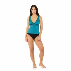 Women's Freshwater Ladder-Trim Tankini Top -Free the Roses shop 5267352 ALT3