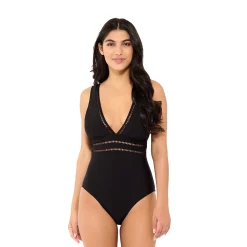 Women's Freshwater Ladder-Trim One-Piece Swimsuit