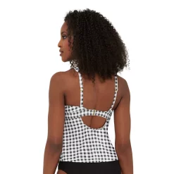 Women's Freshwater Print Bow-Front Tankini Top 8 Women's Freshwater Print Bow-Front Tankini Top -Free the Roses shop 5268463 ALT