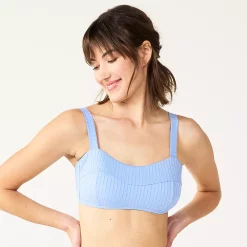 Women's Freshwater Wide-Strap Bandeau Bikini Top