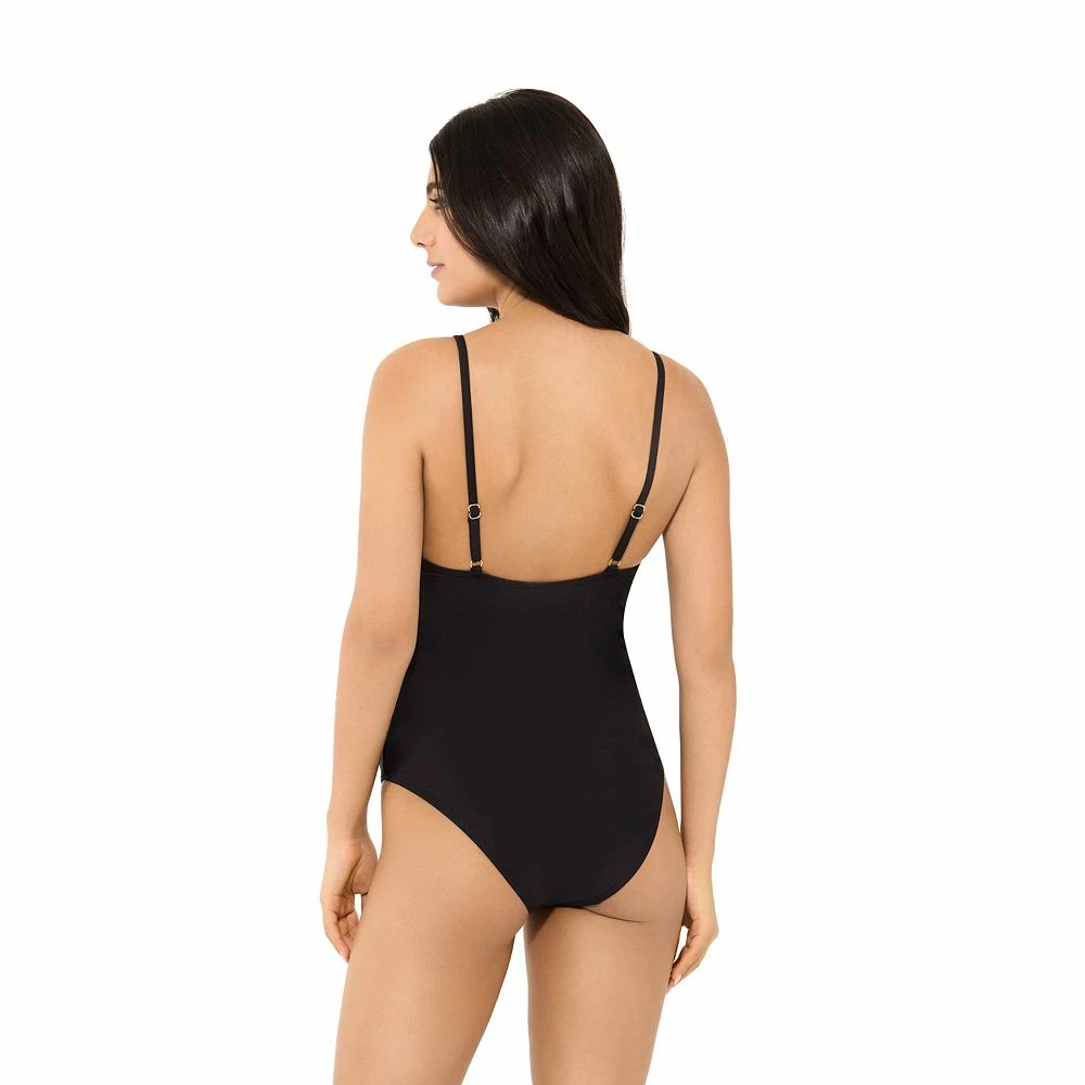 Women's Freshwater Lace Trim V-Neck One-Piece Swimsuit 2 Women's Freshwater Lace Trim V-Neck One-Piece Swimsuit - Image 2