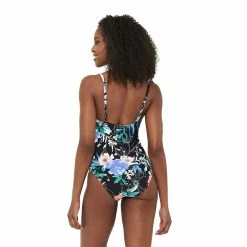 Women's Freshwater Checkered Bow-Front One-Piece Swimsuit -Free the Roses shop 5268467 ALT