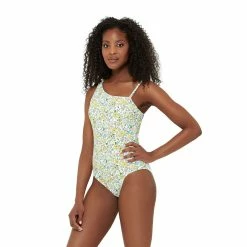 Women's Freshwater Floral One-Shoulder One-Piece Swimsuit -Free the Roses shop 5268468 ALT2