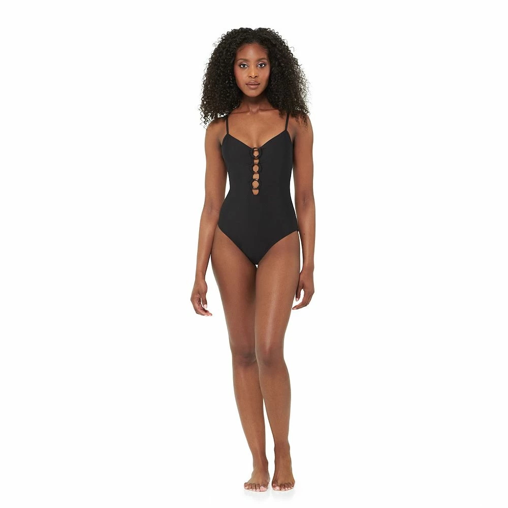 Women's Freshwater O-Ring Cutout One-Piece Swimsuit 3 Women's Freshwater O-Ring Cutout One-Piece Swimsuit - Image 3