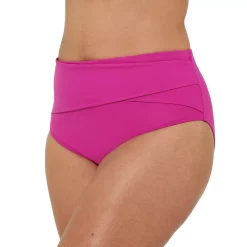Plus Size Freshwater Crossover High Waist Swim Bottoms