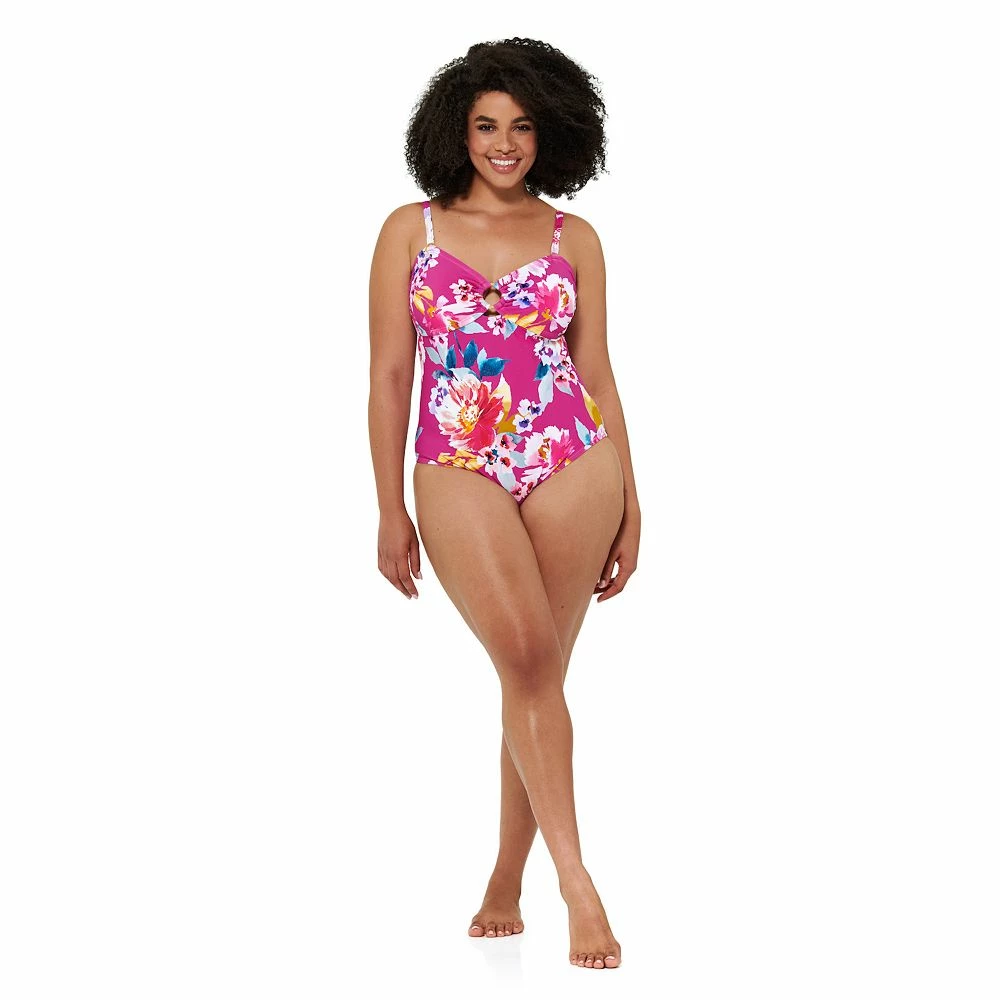 Women's Freshwater Floral O-Ring One-Piece Swimsuit 4 Women's Freshwater Floral O-Ring One-Piece Swimsuit - Image 4