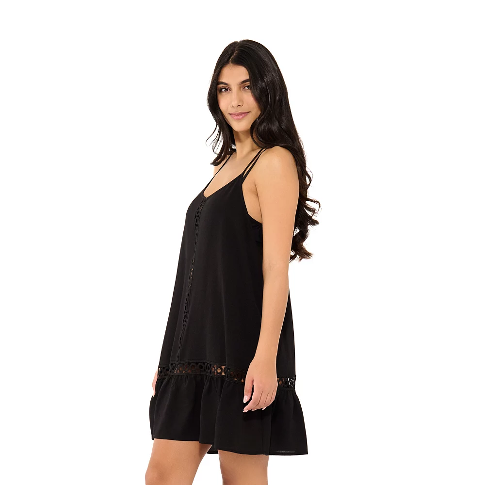 Women's Freshwater Eyelet-Trim Swim Cover-Up Dress 4 Women's Freshwater Eyelet-Trim Swim Cover-Up Dress - Image 4