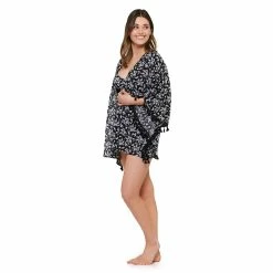 Women's Freshwater Tassel-Trim Swim Cover-Up Kimono -Free the Roses shop 5271125 ALT3