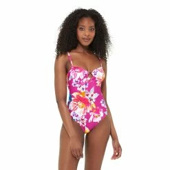Women's Freshwater Floral O-Ring One-Piece Swimsuit