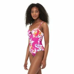Women's Freshwater Floral O-Ring One-Piece Swimsuit -Free the Roses shop 5271815 ALT2