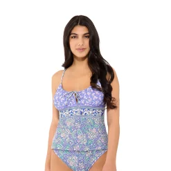 Women's Freshwater Paisley Scoopneck Tankini Top