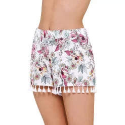 Women's Freshwater Tassel Swim Shorts -Free the Roses shop 5502596 Summer Love