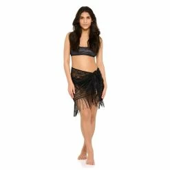Women's Freshwater Fringe Swim Cover-Up Pareo -Free the Roses shop 5502598 ALT2