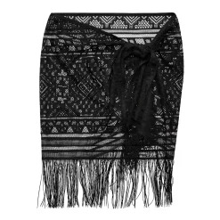 Women's Freshwater Fringe Swim Cover-Up Pareo -Free the Roses shop 5502598 ALT3