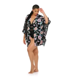 Plus Size Freshwater Swim Cover-Up Pareo -Free the Roses shop 5502599 ALT3