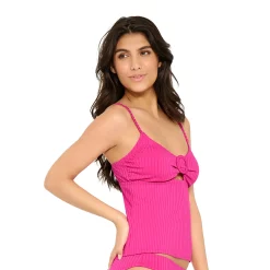 Women's Freshwater O-Ring Cutout Tankini Top -Free the Roses shop 5508358 ALT2