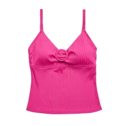 Women's Freshwater O-Ring Cutout Tankini Top -Free the Roses shop 5508358 ALT4