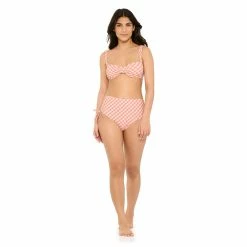 Women's Freshwater Checked Underwire Bikini Top -Free the Roses shop 5508366 ALT3