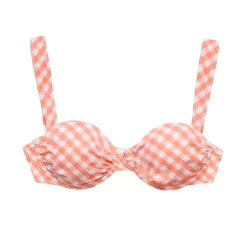 Women's Freshwater Checked Underwire Bikini Top -Free the Roses shop 5508366 ALT4