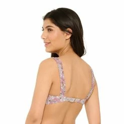 Women's Freshwater Print Underwire Bikini Top -Free the Roses shop 5508369 ALT
