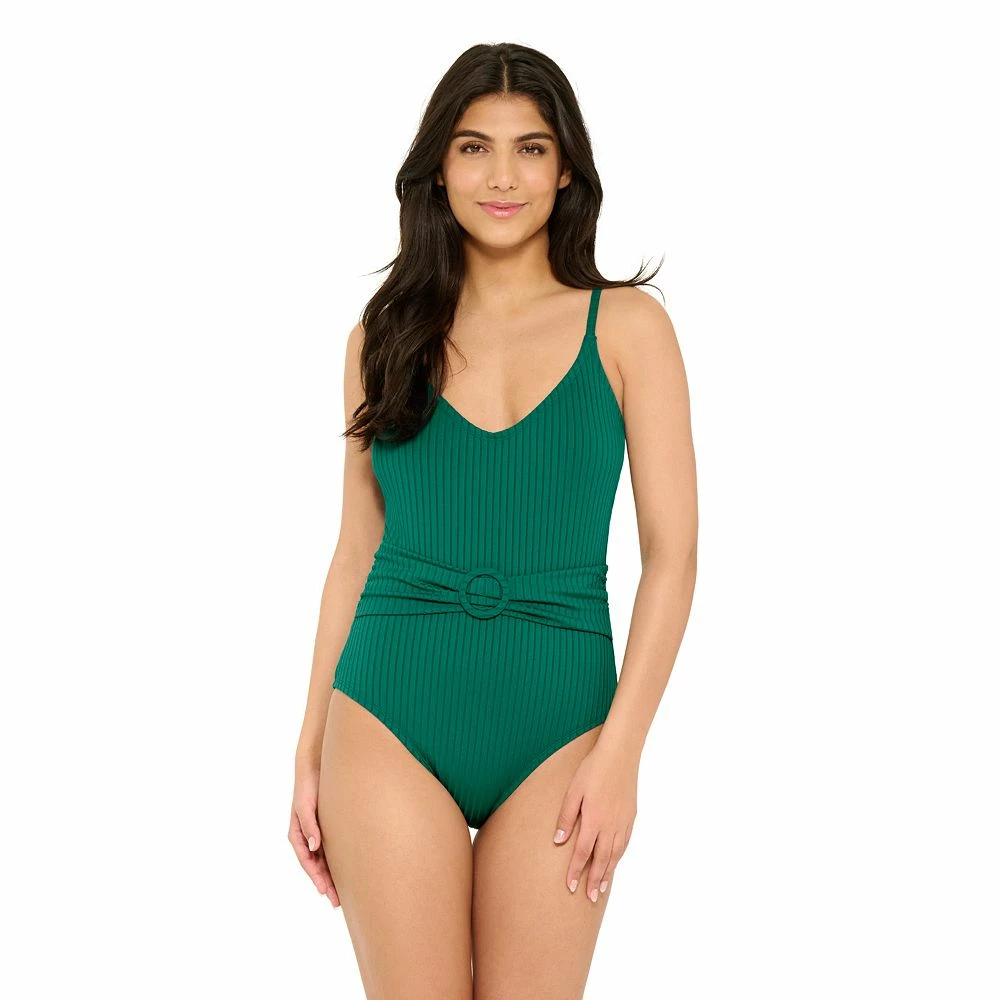 Women's Freshwater O-Ring V Neck One-Piece Swimsuit 1 Women's Freshwater O-Ring V Neck One-Piece Swimsuit