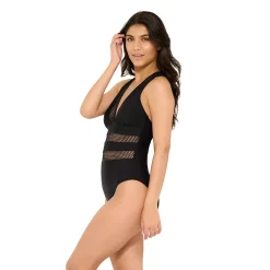 Women's Freshwater Mesh Crossback One-Piece Swimsuit -Free the Roses shop 5508378 ALT2