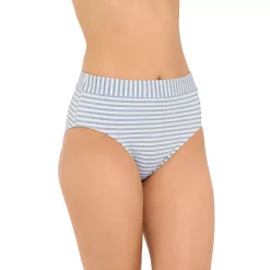 Women's Freshwater High-Waist Swim Bottoms -Free the Roses shop 5508390 Chambray