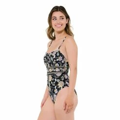 Women's Freshwater Floral Banded One-Piece Swimsuit -Free the Roses shop 5772952 ALT2
