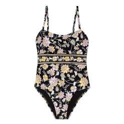 Women's Freshwater Floral Banded One-Piece Swimsuit -Free the Roses shop 5772952 ALT4
