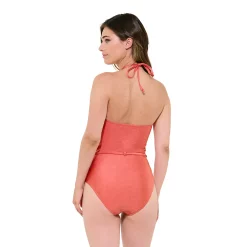 Women's Freshwater Ruched Front-Tie One-Piece Swimsuit 8 Women's Freshwater Ruched Front-Tie One-Piece Swimsuit -Free the Roses shop 5772953 ALT