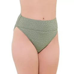 Women's Freshwater Banded Swim Bottoms -Free the Roses shop 5772954 Sage Leopard