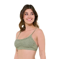 Women's Freshwater Crochet Bralette Swim Top -Free the Roses shop 5772960 ALT2