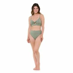 Women's Freshwater Twist Front Bikini Top -Free the Roses shop 5772967 ALT3