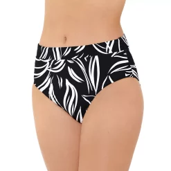 Women's Freshwater High-Waist Banded Swim Bottoms -Free the Roses shop 5772969 Tanlines