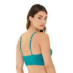 Women's Freshwater Triangle Banded Bikini Top -Free the Roses shop 5772974 ALT3