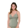 Women's Freshwater Front-Wrap Tankini Top