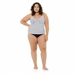 Plus Size Freshwater Wrap Tankini Top -Free the Roses shop 5773011 ALT3