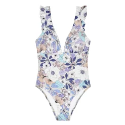 Women's Freshwater Ruffled Strap One-Piece Swimsuit 9 Women's Freshwater Ruffled Strap One-Piece Swimsuit -Free the Roses shop 5773018 ALT4