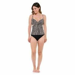 Women's Freshwater Side Cutout Tankini Top -Free the Roses shop 5773040 ALT3