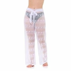 Women's Freshwater Crochet Swim Cover-Up Pants