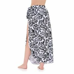 Women's Freshwater Side Slit Pareo Swim Cover-Up Skirt -Free the Roses shop 5775466 ALT