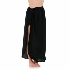 Women's Freshwater Side Slit Pareo Swim Cover-Up Skirt