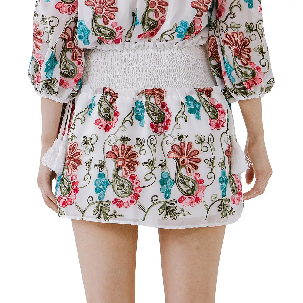 Embroidered Mini Skirt 2 Embroidered Mini Skirt - Image 2