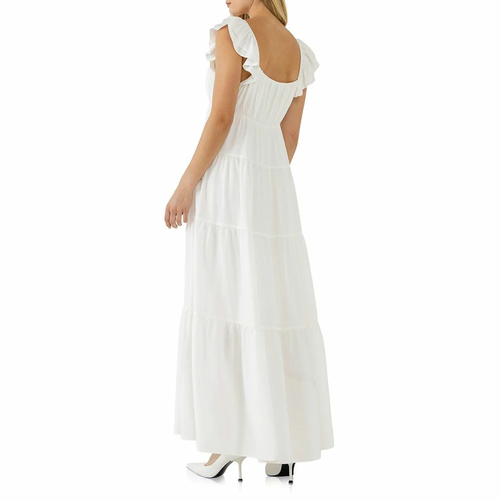 Ruffle Sleeve Maxi Dress 4 Ruffle Sleeve Maxi Dress - Image 4