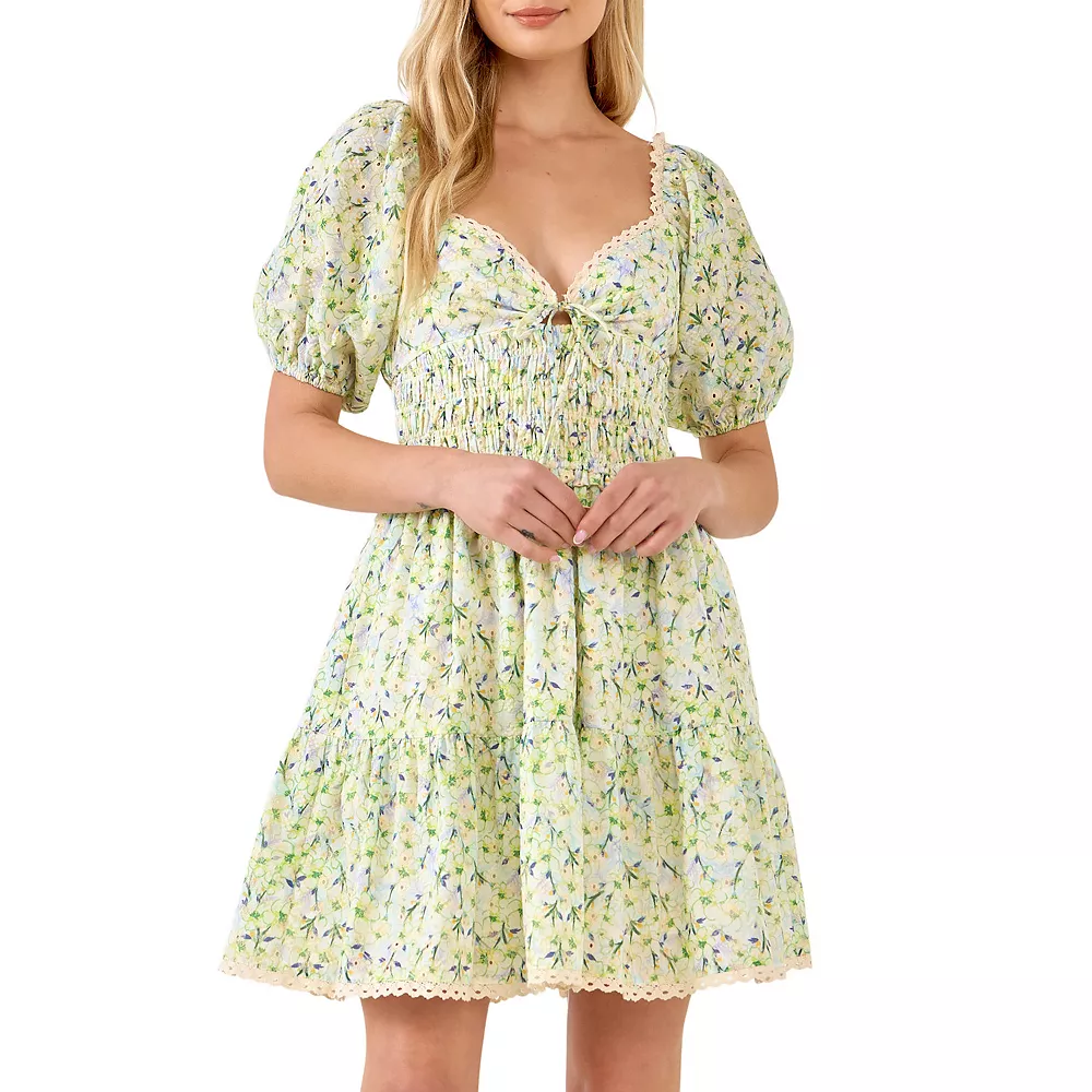 Shirred Waist Milkmaid Mini Dress 1 Shirred Waist Milkmaid Mini Dress