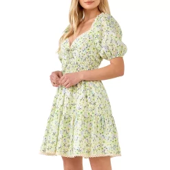 Shirred Waist Milkmaid Mini Dress 5 Shirred Waist Milkmaid Mini Dress -Free the Roses shop 5966441 ALT2